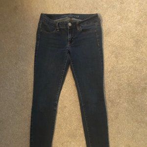 American Eagle Jeans Women's 6 Stretch Jeggings Dark Wash